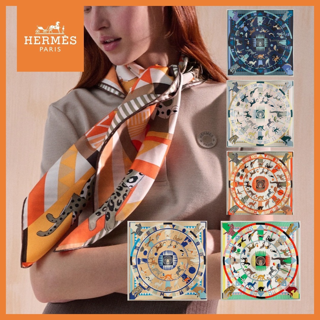 ＊エレガント＊国内発送【HERMES】カレ 90 スカーフ カルーセル