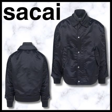 sacai(サカイ) 12SS Polyester silk piping design jacket