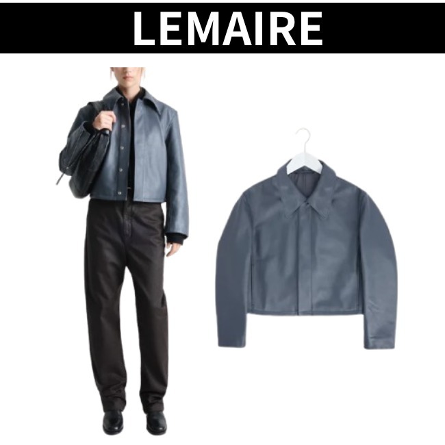 【LEMAIRE】ボックスクロップドジャケット 厚手の牛革