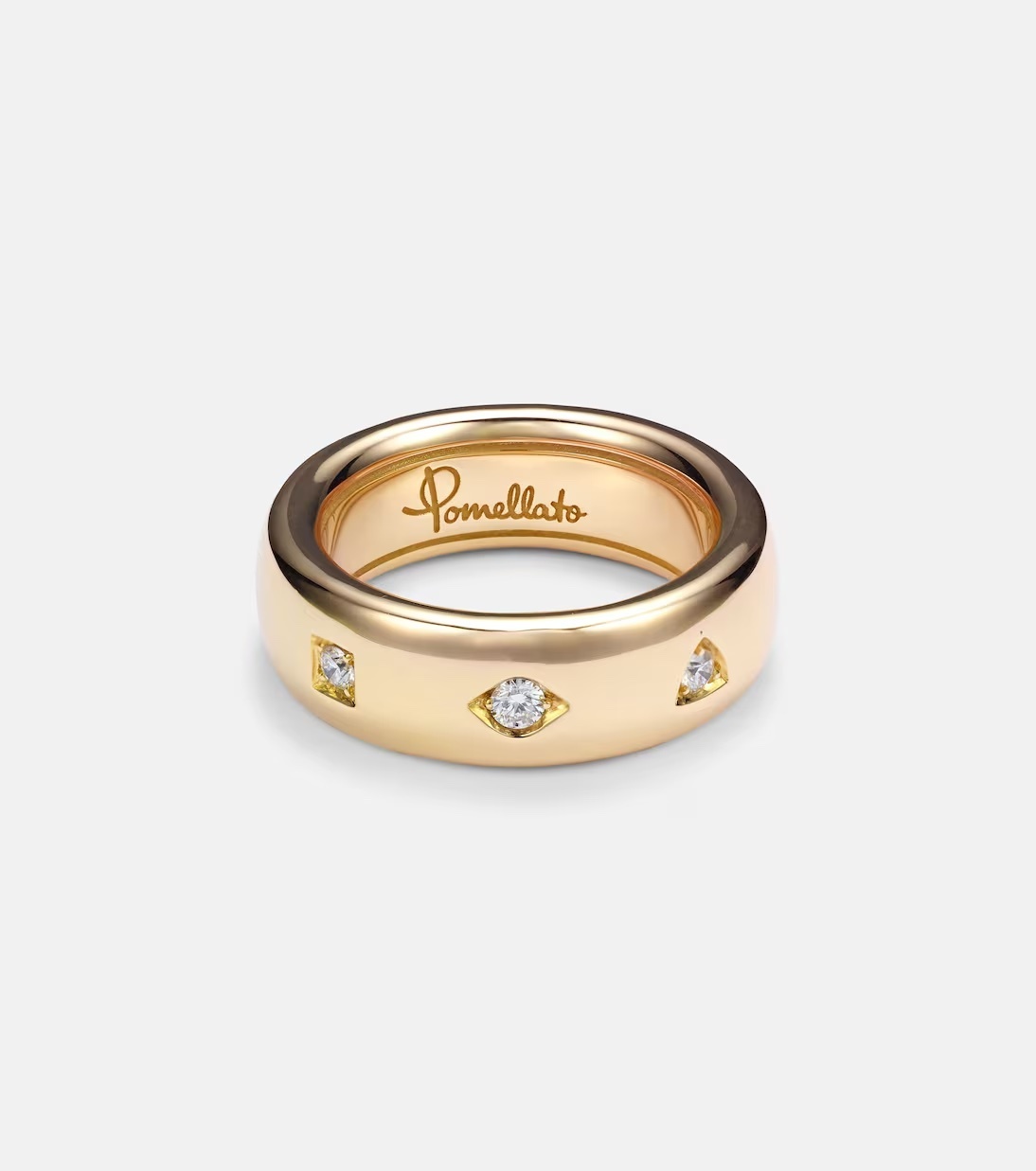 指輪・リング POMELLATO Iconica 18kt rose gold ring with diamonds