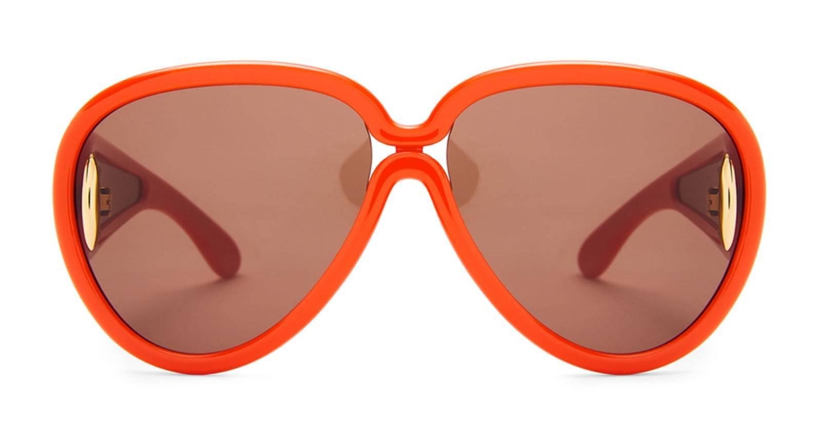 【送料&関税込】Loewe Pilot Mask - Shiny Orange Sunglasses