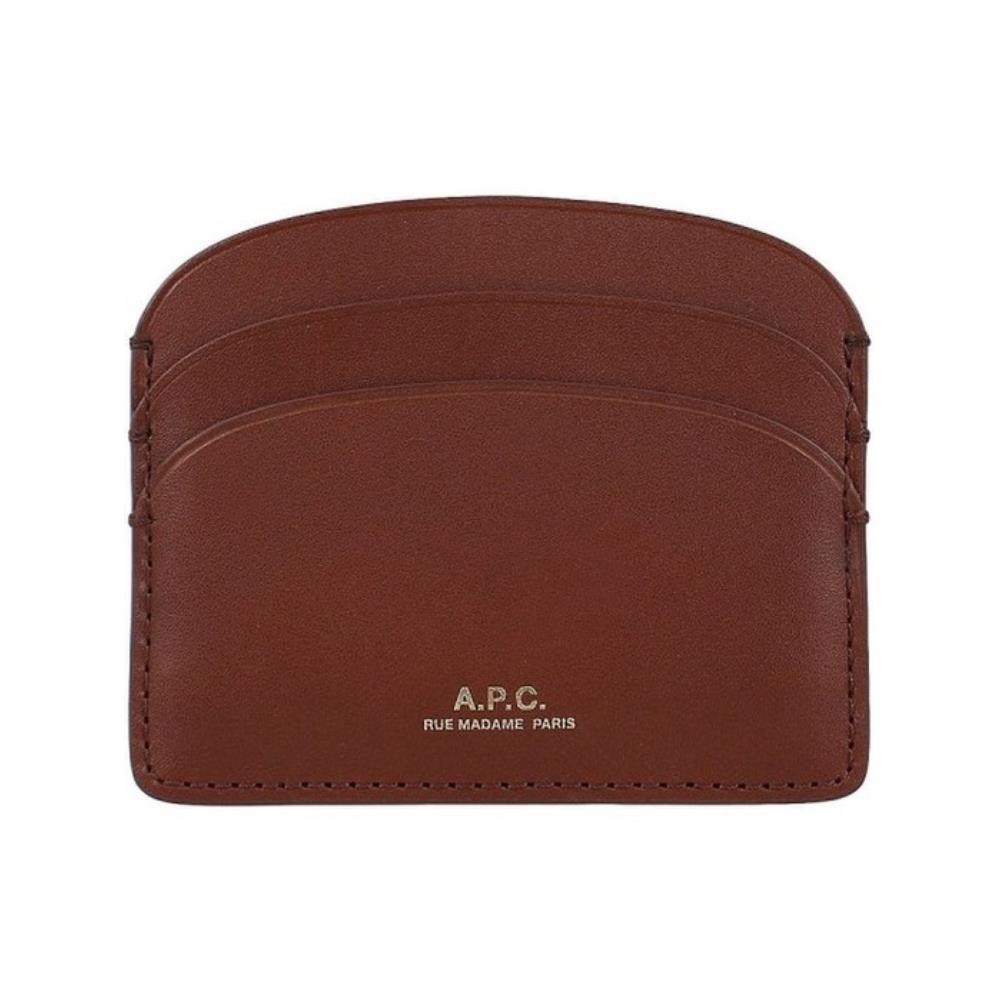 ★A.P.C.★ Demilun Apece Half Moon CAD Card Wallet PXAWV F63