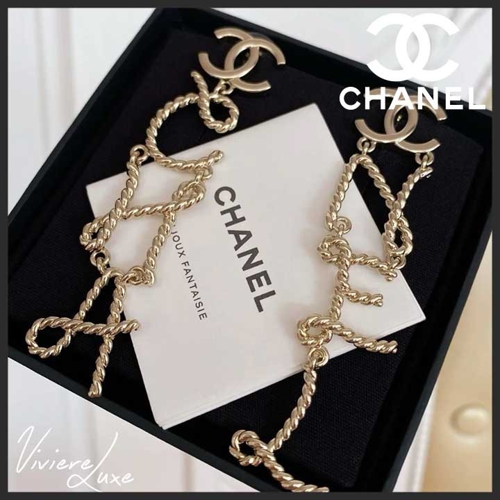*ユニークなデザインで魅せる*【CHANEL】ロープデザイン ピアス