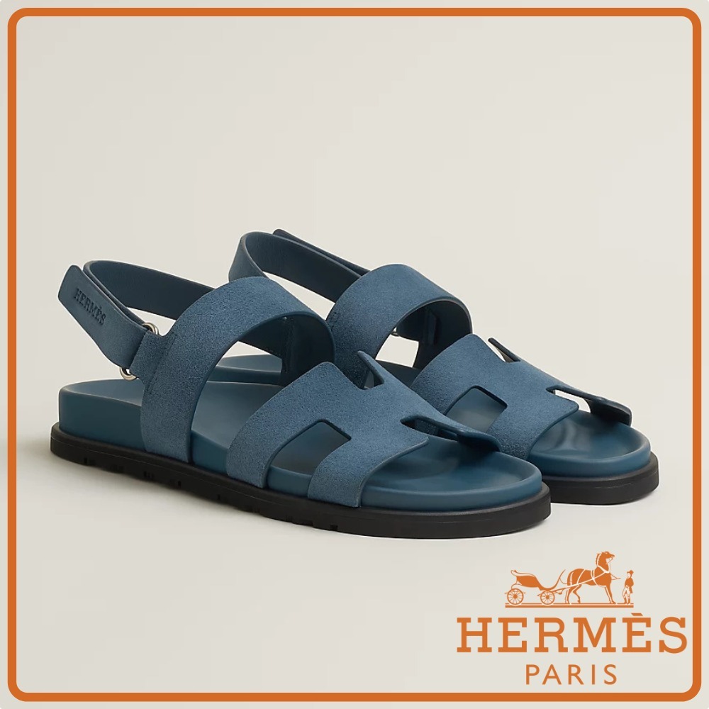快適な履き心地【HERMES】スエード×レザー☆サンダル \"Genius\"