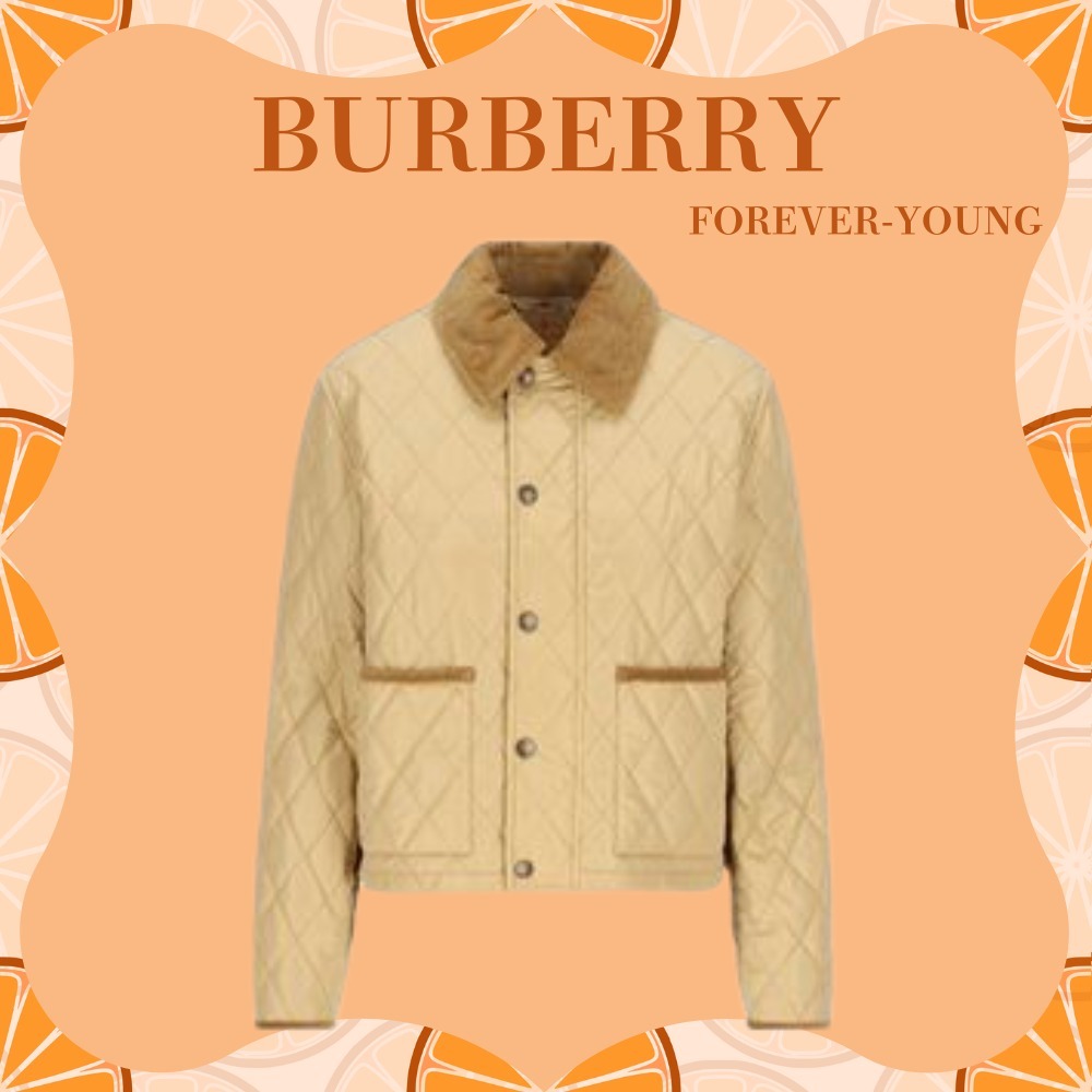 Burberry クロップド キルティング ナイロンジャケット