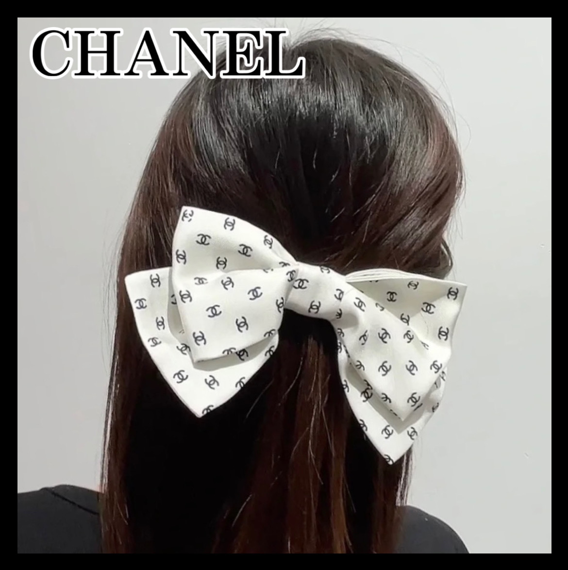 《大きめリボンで上品に可愛く♪》25P限定★CHANEL バレッタ