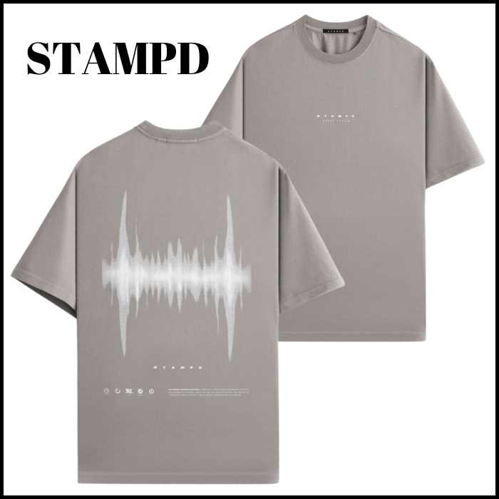 【STAMPD】★Tシャツ★ Sound Wave Relaxed Tee