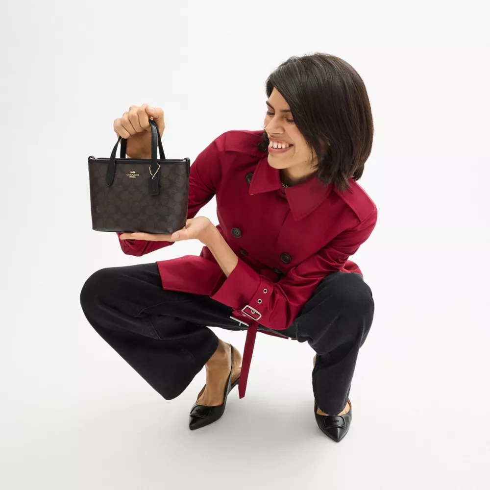 COACH コーチ トートバッグ シティミニ シグネチャー 全2色