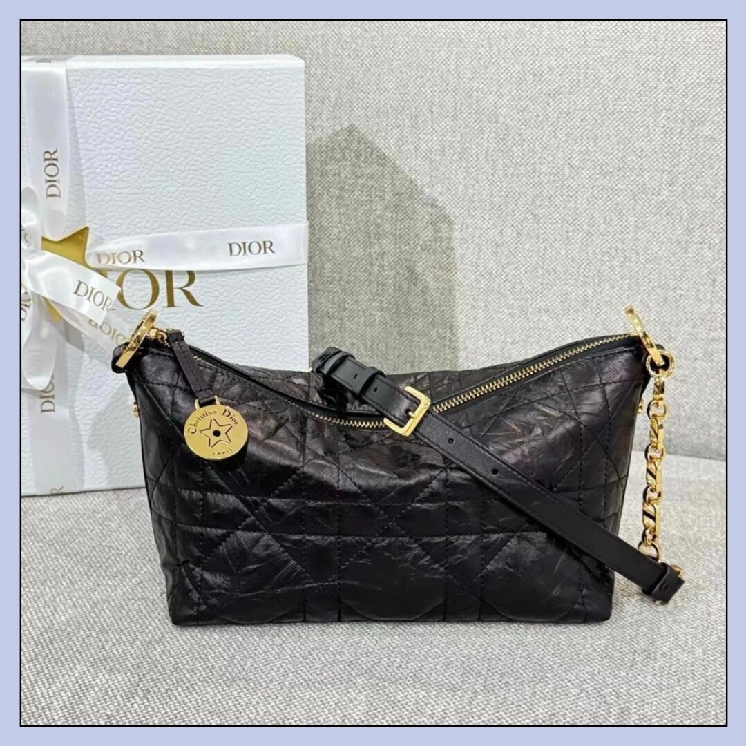【おしゃれが一際輝く】Dior★Diorstar ホーボーバッグ 金具Gold