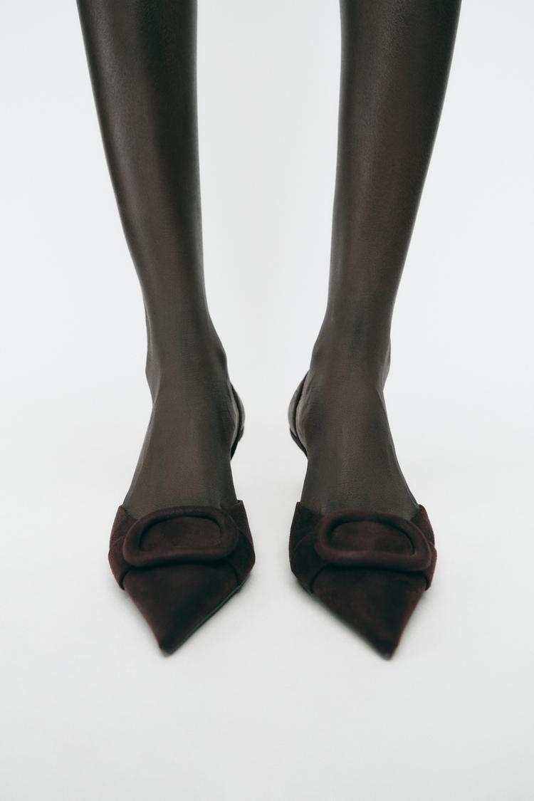 【ZARA】ピース スリングバックシューズ 2208/510/700 ZARA】ピース スリングバックシューズ 2208/510/105 (ZARA