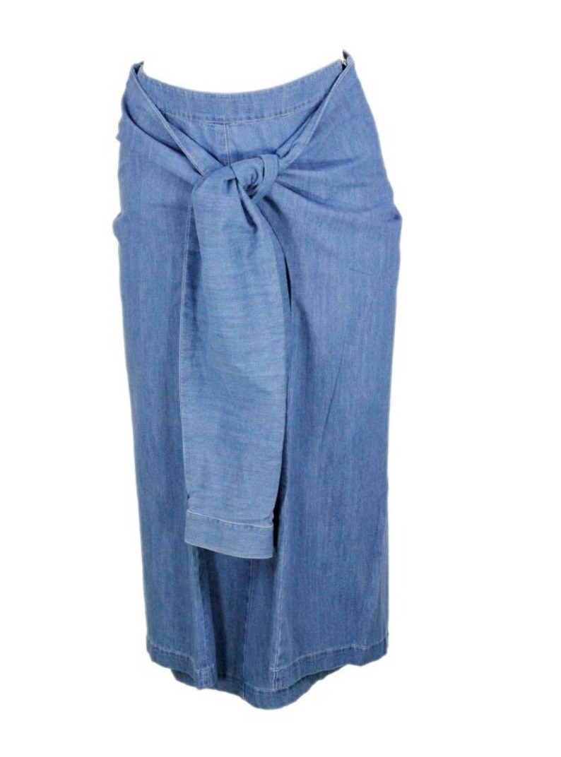 【FABIANA FILIPPI】COTTON LONG SKIRT