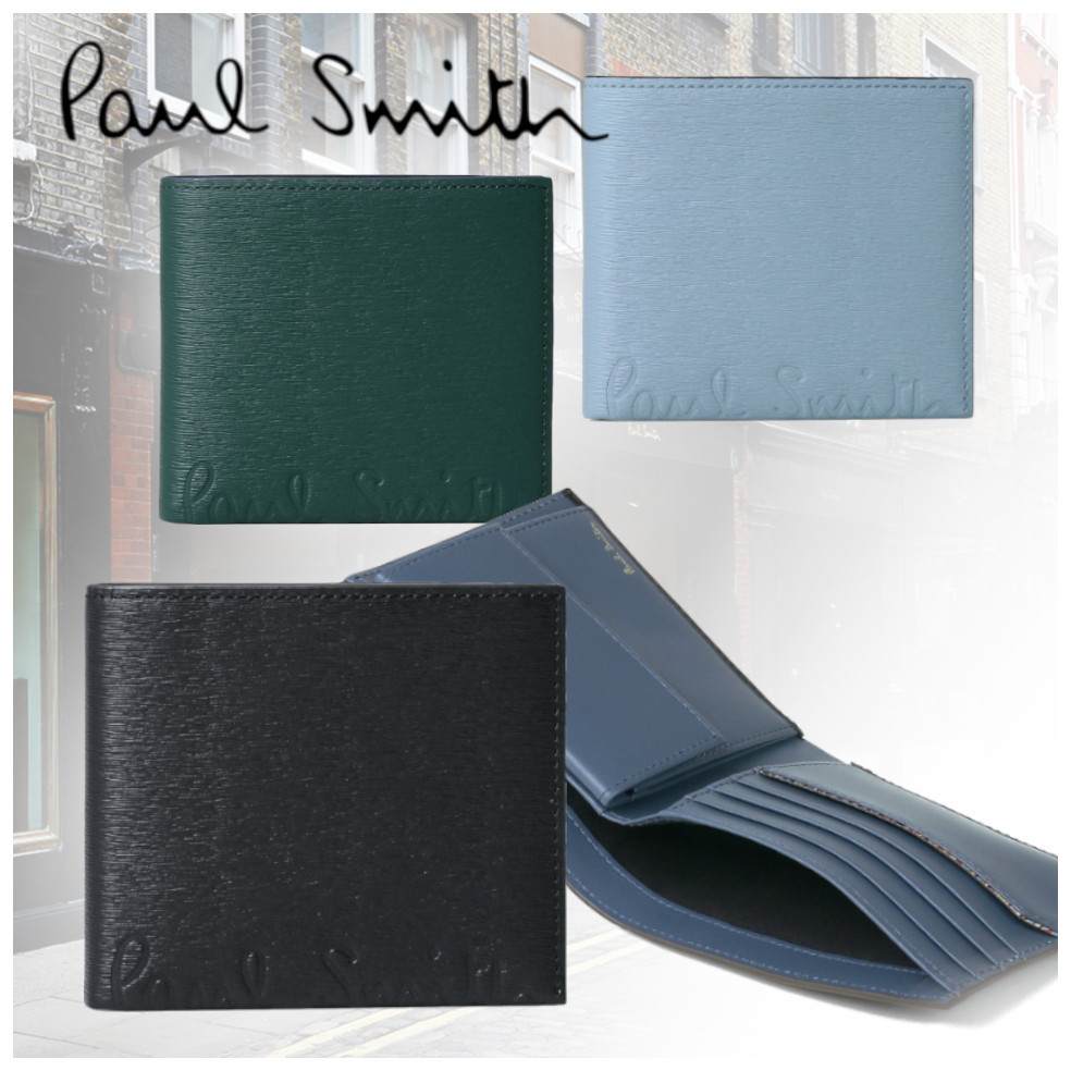 オススメ【Paul Smith】クロップドロゴ 2つ折り財布 バイカラー
