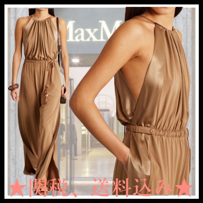 アウトレット★Max Mara★ubi シルクサテンジャンプスーツ