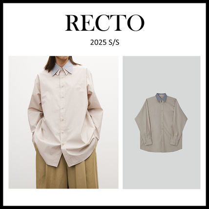 新品】RECTO オーバーサイズ ポロシャツ ブルーイッシュチャコール