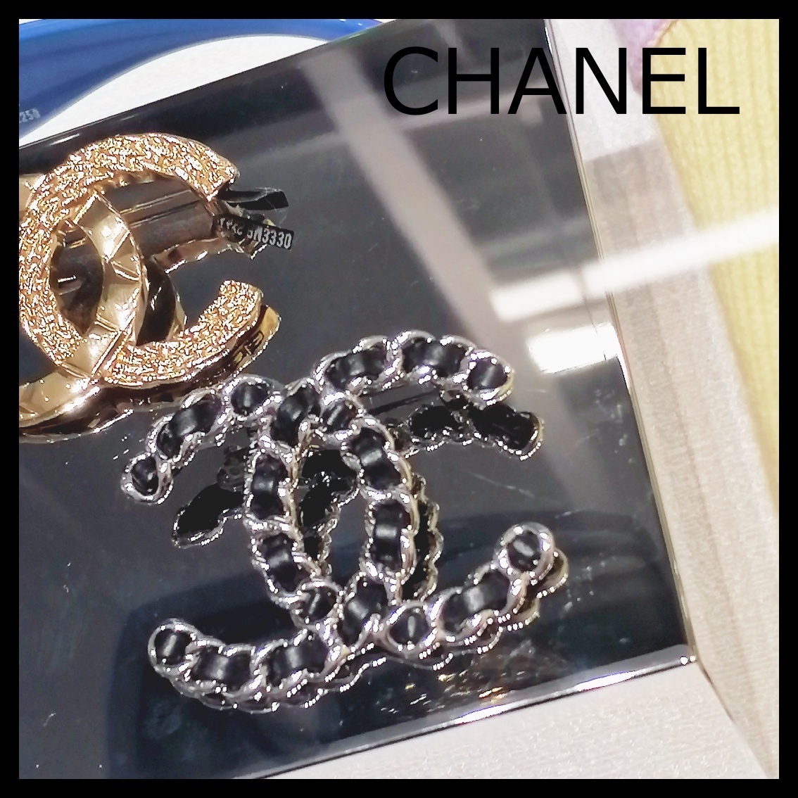 CHANEL シャネル ブローチ 25P限定 CCロゴ ブローチ シルバー