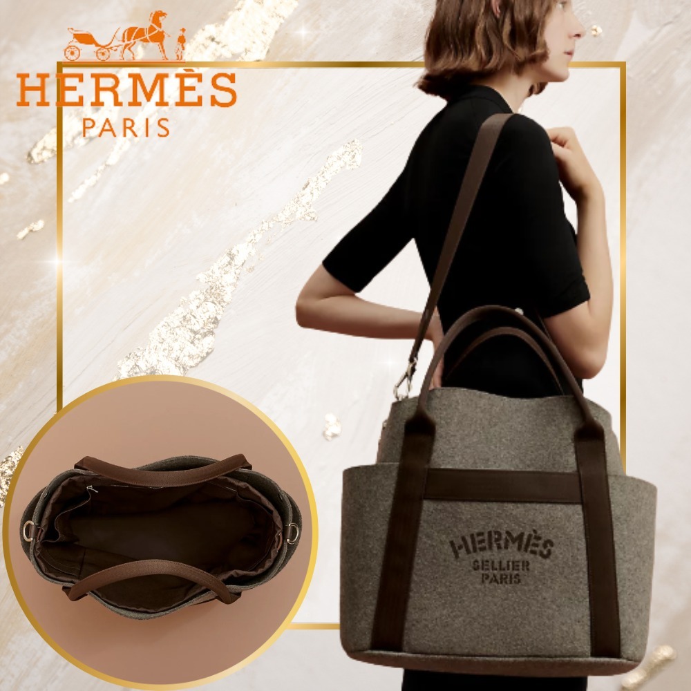 【撥水!スポーティなシーンに】HERMES グルーミングトートバッグ