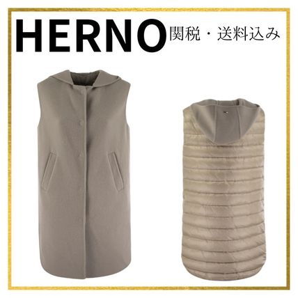 ベージュ系 M HERNO(ヘルノ) ダウンベスト(レディース) - 海外