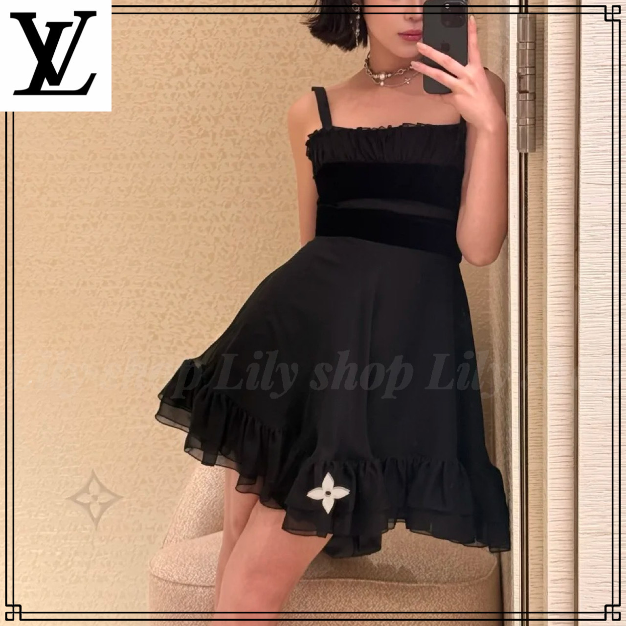 フリルが可愛い♡【Louis Vuitton】ベビードールドレス