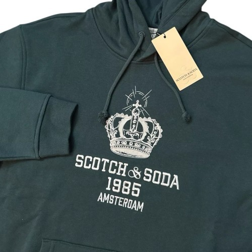“Scotch & Soda” 1985 エンブロイダリーロゴフーディ Green