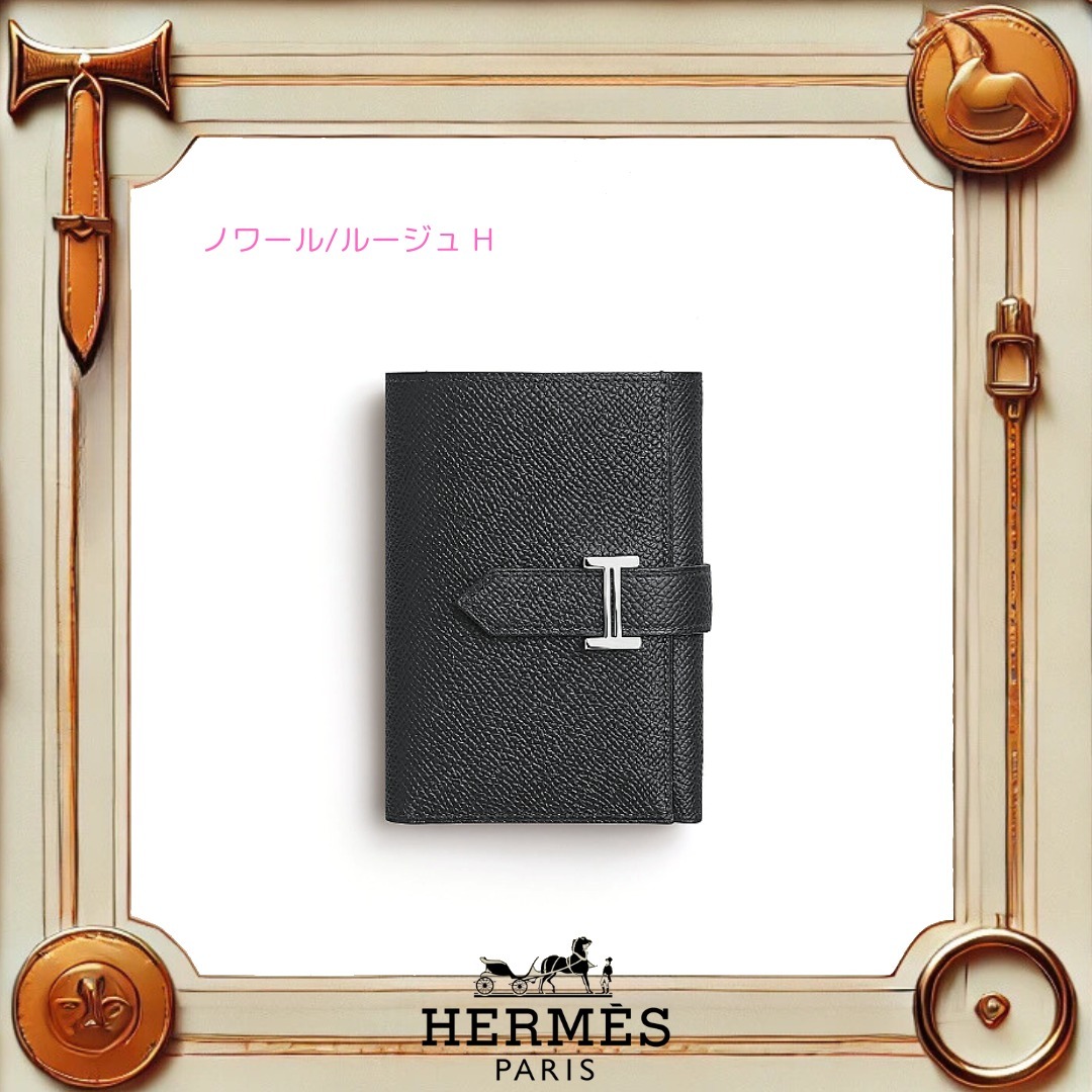 【シンプルでコンパクトサイズ】 HERMES Bearn ミニ財布