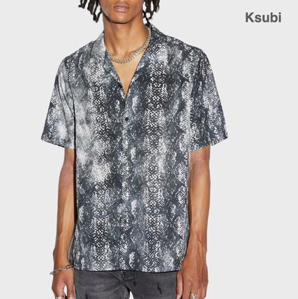スビ KSUBI☆シャツ 半袖 ロゴ デニム セットアップ可 タン KSUBI ANTI K (MPS23DJ037)（デニムパンツ）｜KSUBI（スビ）の