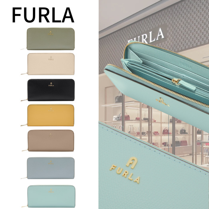 国内発送【フルラ】Camelia ジップアラウンド L 長財布