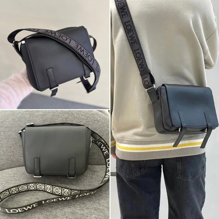 ★Loewe★ミリタリー メッセンジャーバッグ XS