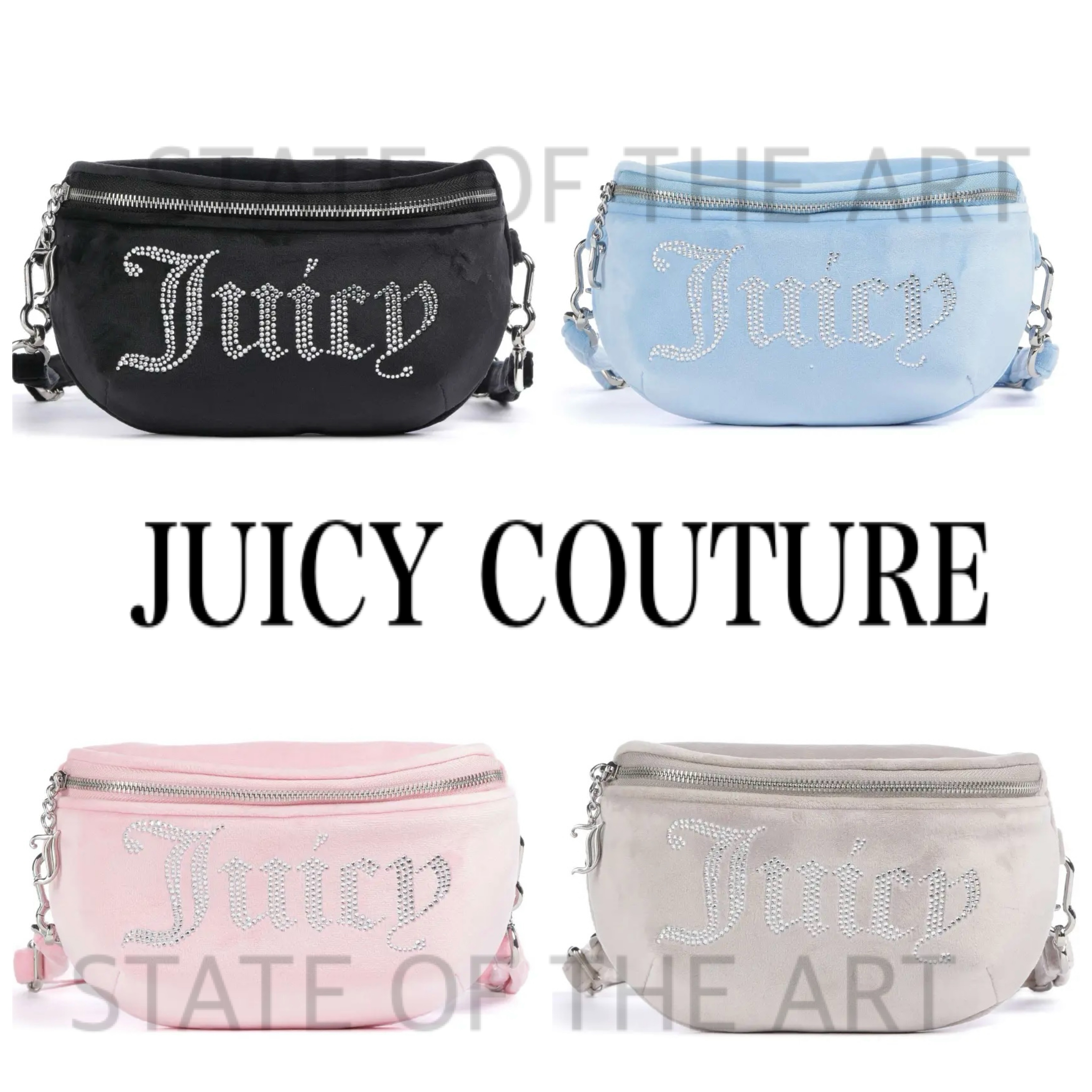 【JUICY COUTURE】Kimberly ロゴ クロスボディ ベルトバッグ