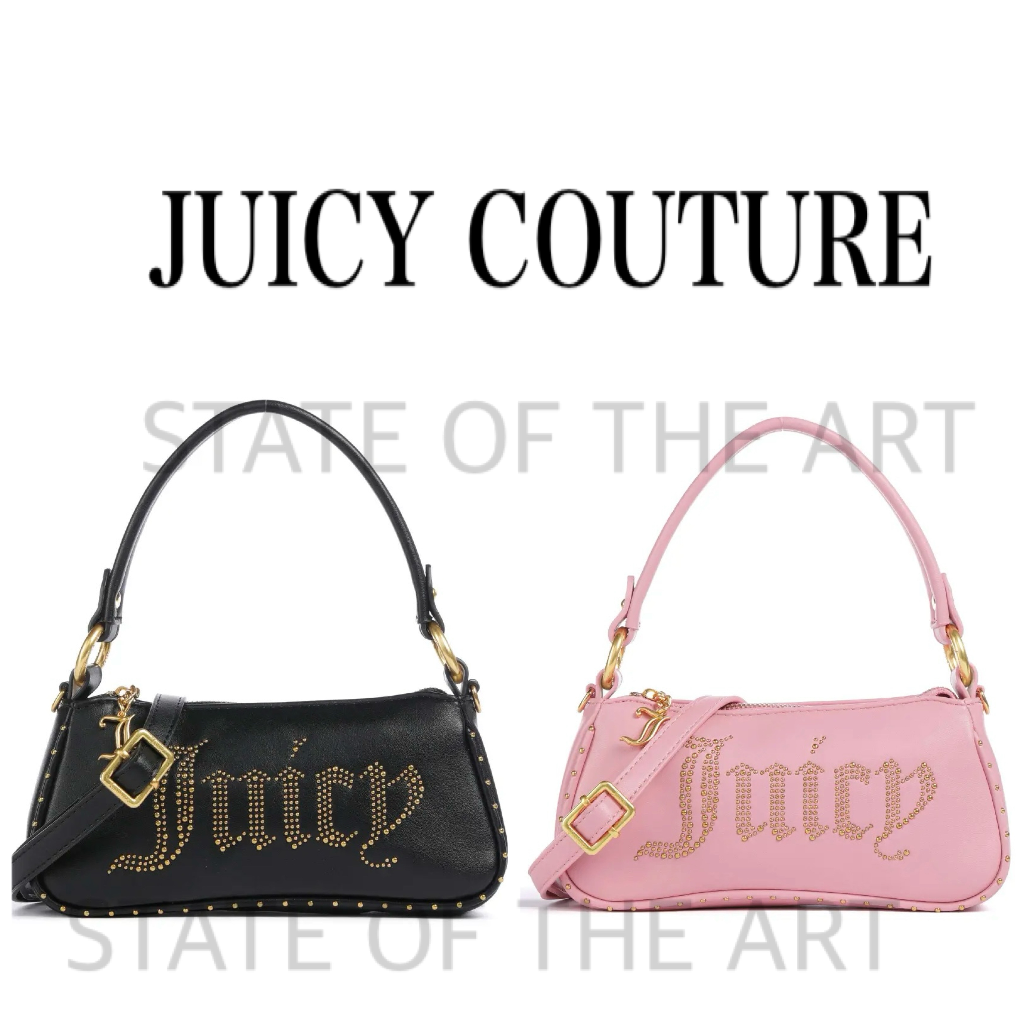 【JUICY COUTURE】Kimberly ロゴ ポーチ付 スタッズ ショルダー