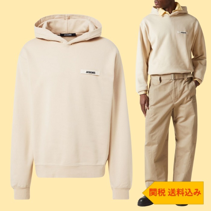 【JACQUEMUS】ロゴコットンジャージーパーカー