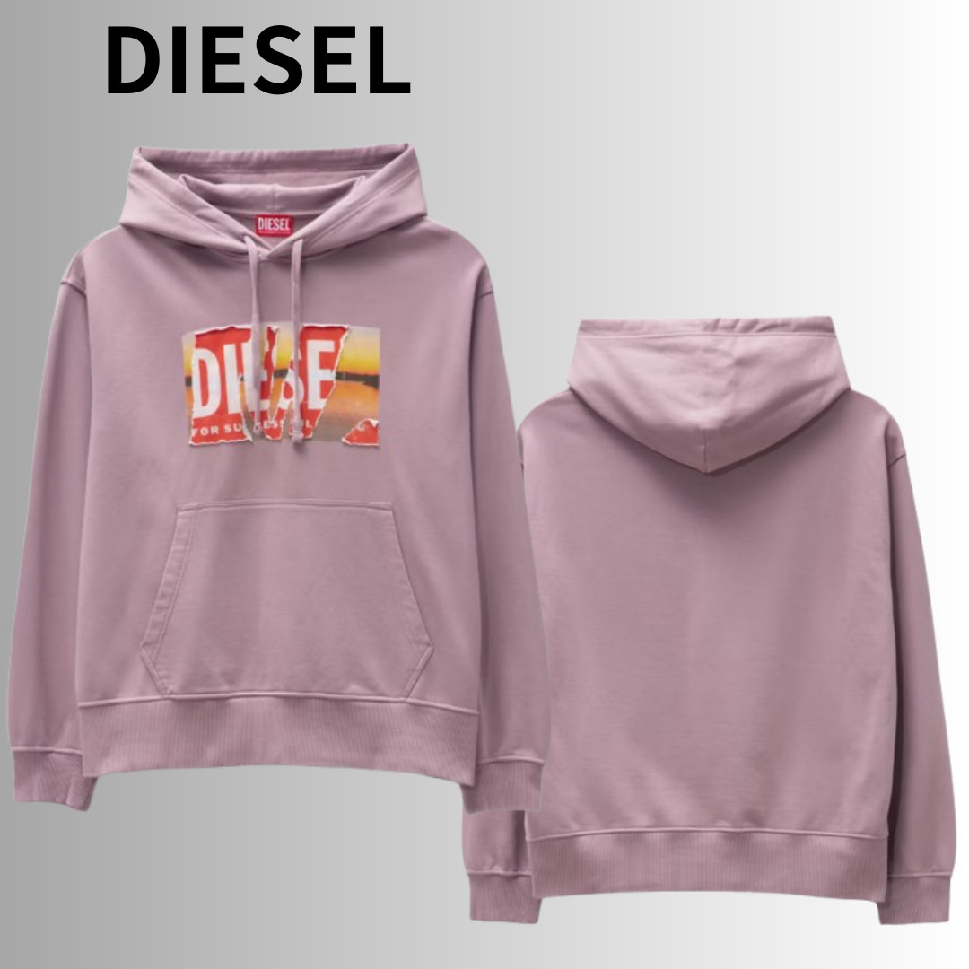 Diesel スクラッチ ロゴ パーカー