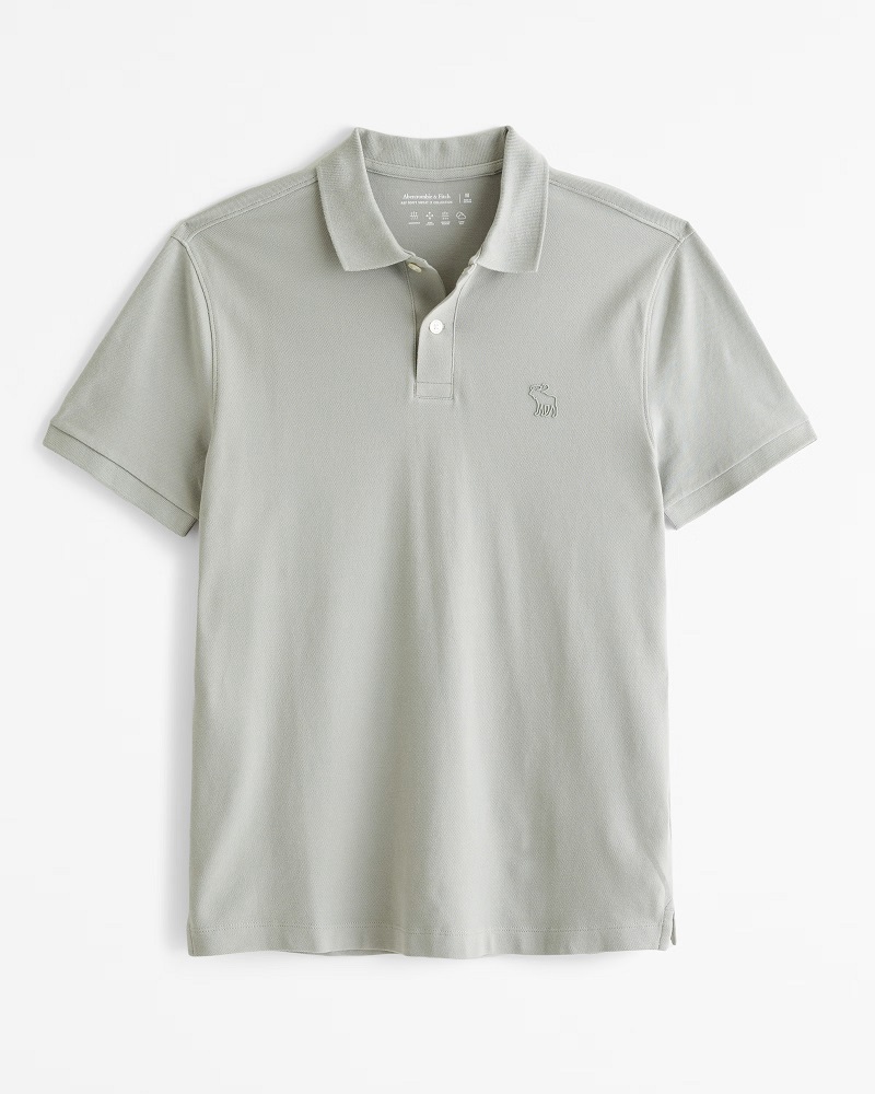 アバクロAbercrombie&Fitchストレッチ半袖ポロシャツpx07