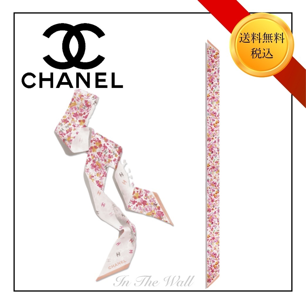 美しい花柄♪【CHANEL】25P CCロゴ ヘアバンド ツイール