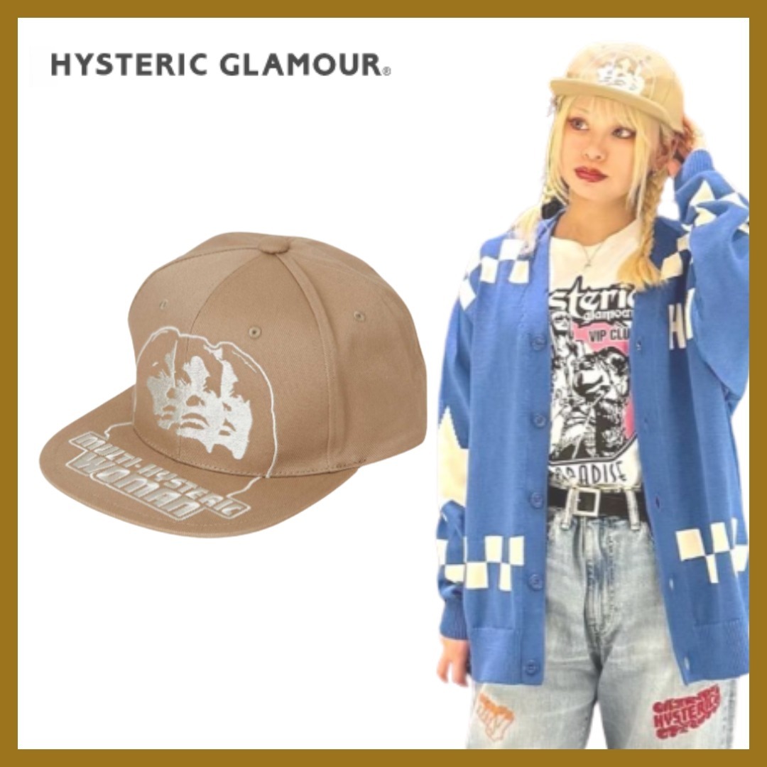 お洒落◎【HYSTERIC GLAMOUR】MULTI HYSTERICWOMAN 刺繍キャップ