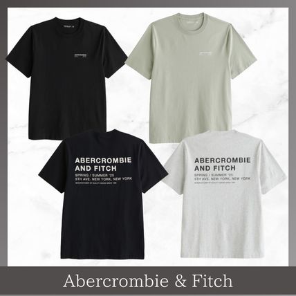 Abercrombie & Fitch プレミアムポリッシュ ロゴ 半袖 Tシャツ KIC_123-5029-00002-330_prod1.