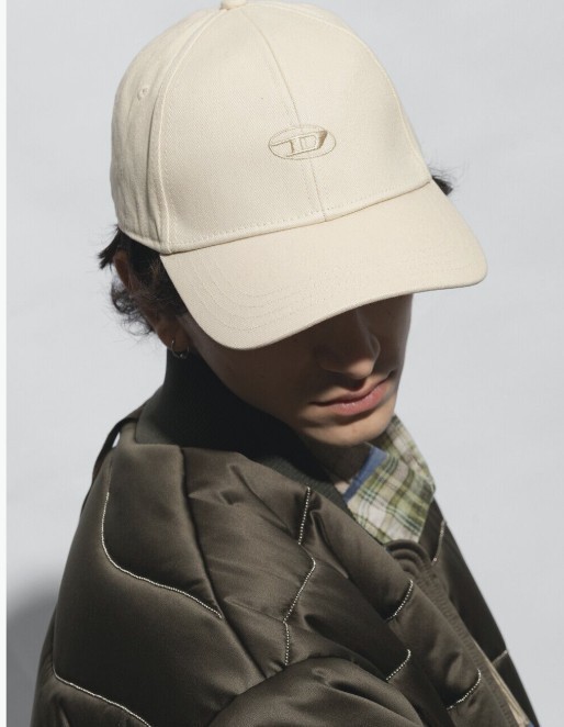【DIESEL】C-RUN-WASH BALL CAP CREAM (A11361 0BLAA 1AB)