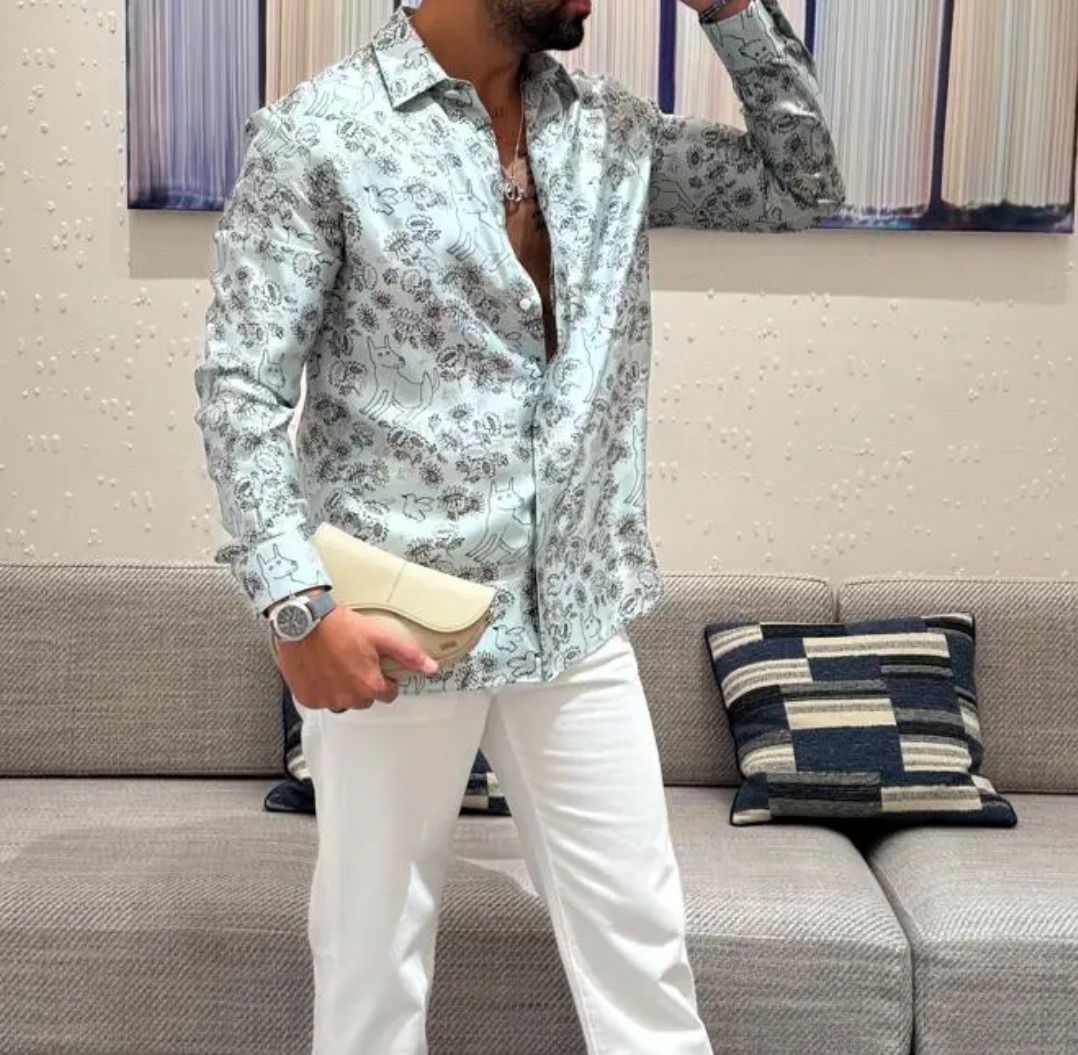 爽やかグリーン♪】DIOR AND HYLTON NEL シャツ