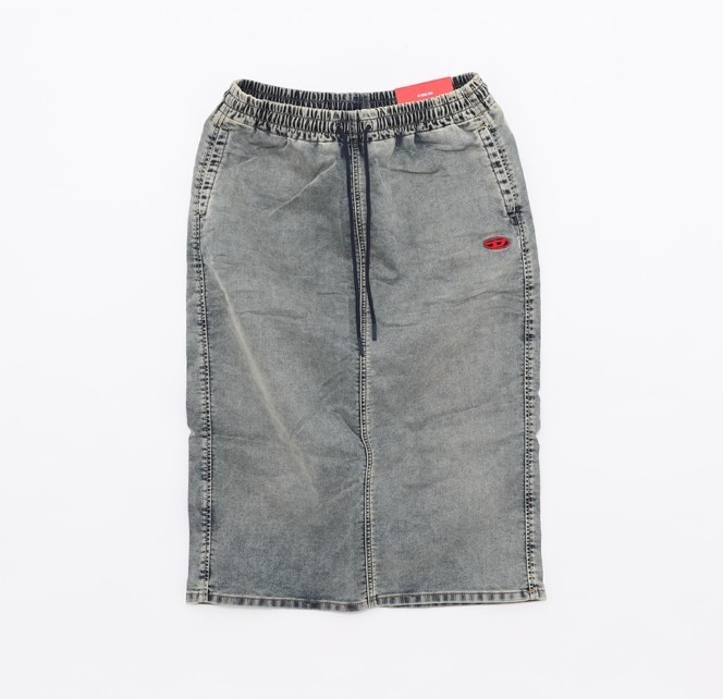 【DIESEL】D logo DE-OREN JOGG denim skirt (A12770 068JW 01)