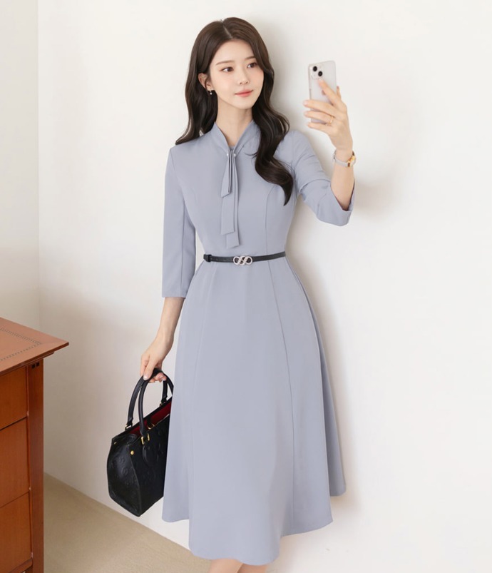 ★ChicLine★ シズモア タイフレアワンピース ☆ChicLine☆ シズモア タイフレアワンピース (CHICLINE