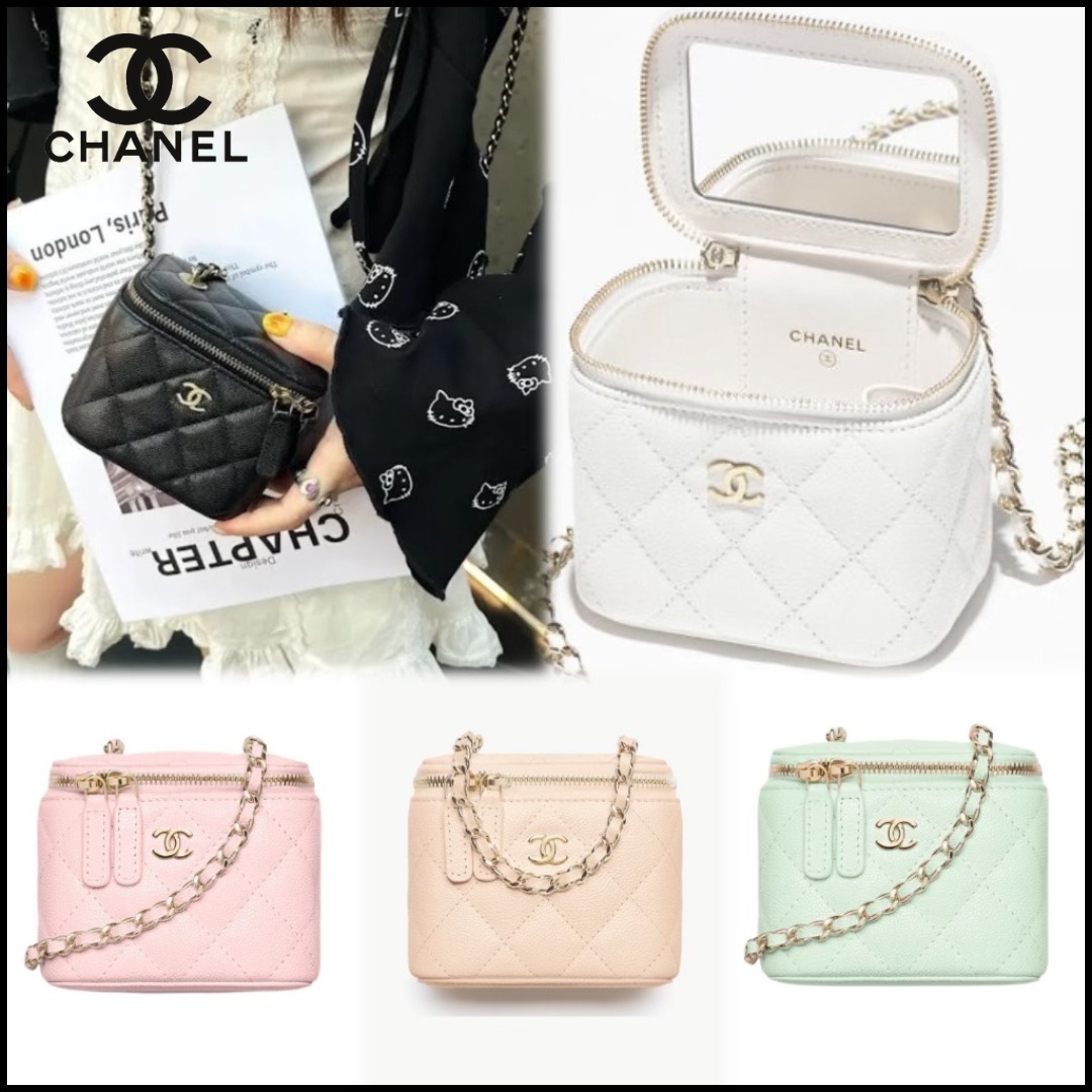 【ミニサイズが上品で可愛い♪】CHANELスモールヴァニティケース