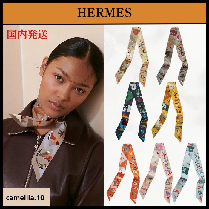 纏うだけで特別に【HERMES】ツイリー 《フィギュア・リーブル》