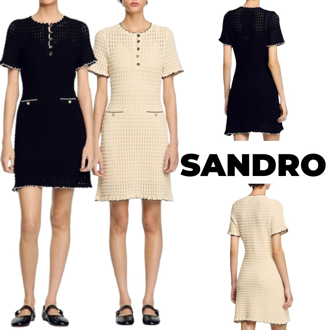 【SANDRO】Short Knit Dress