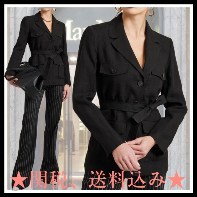 DT★Max Mara★giorgio ピュアリネンジャケット