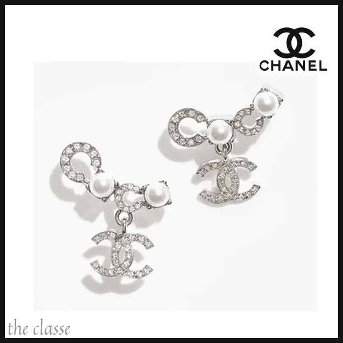 【エレガント】CHANEL 華やかパールとシトラス シャネルピアス