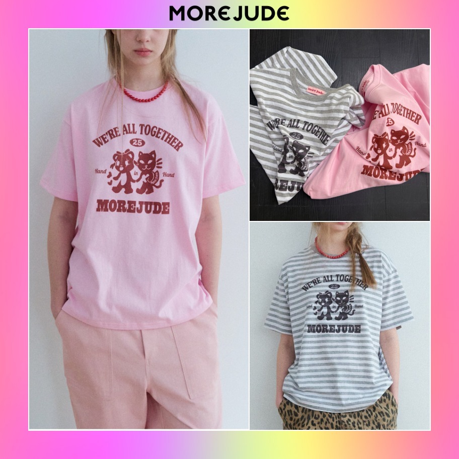 【more jude】 韓国人気★ Lovely couple t-shirt