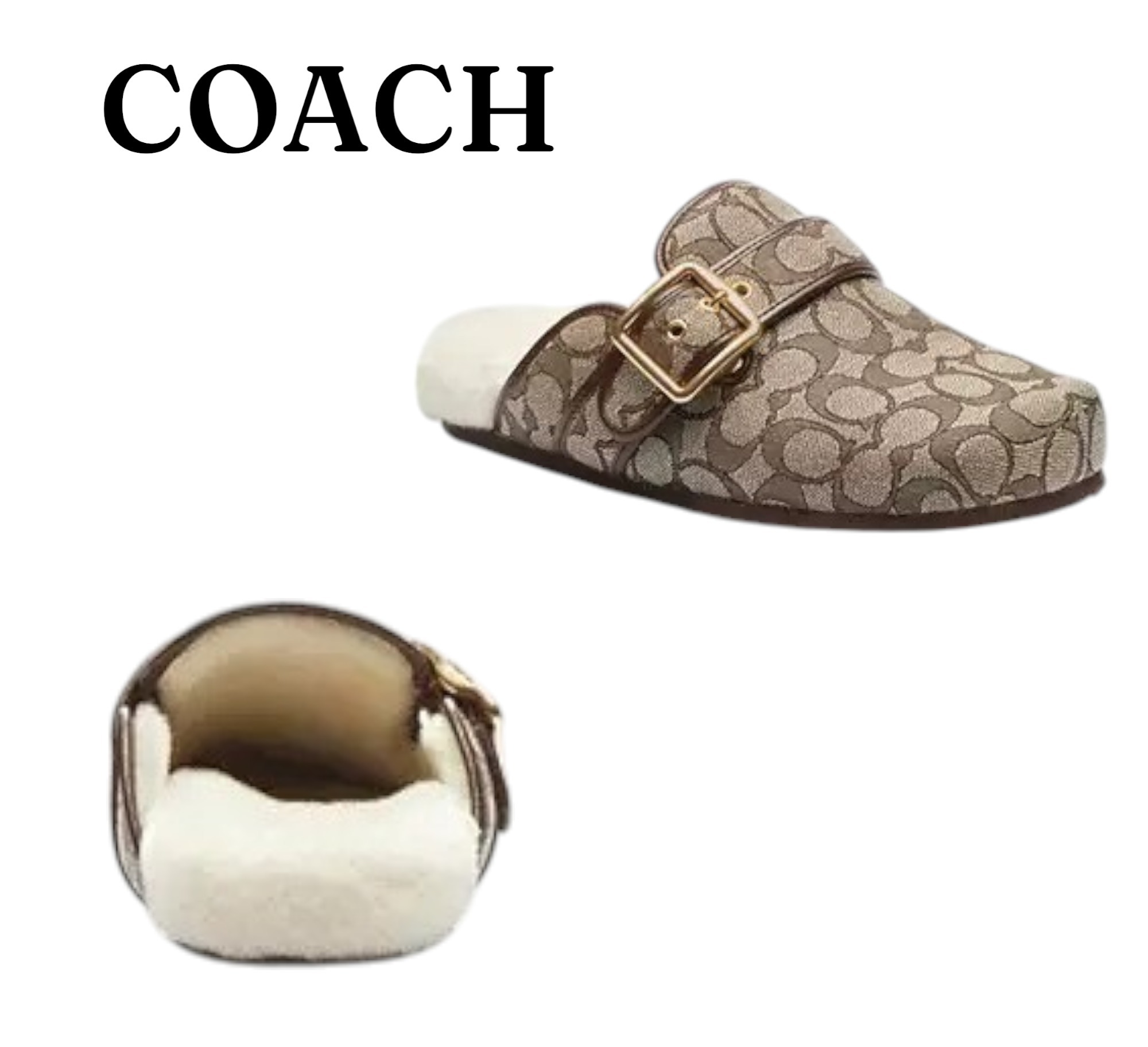 COACH アシュトン クロッグ・シグネチャー ジャカード