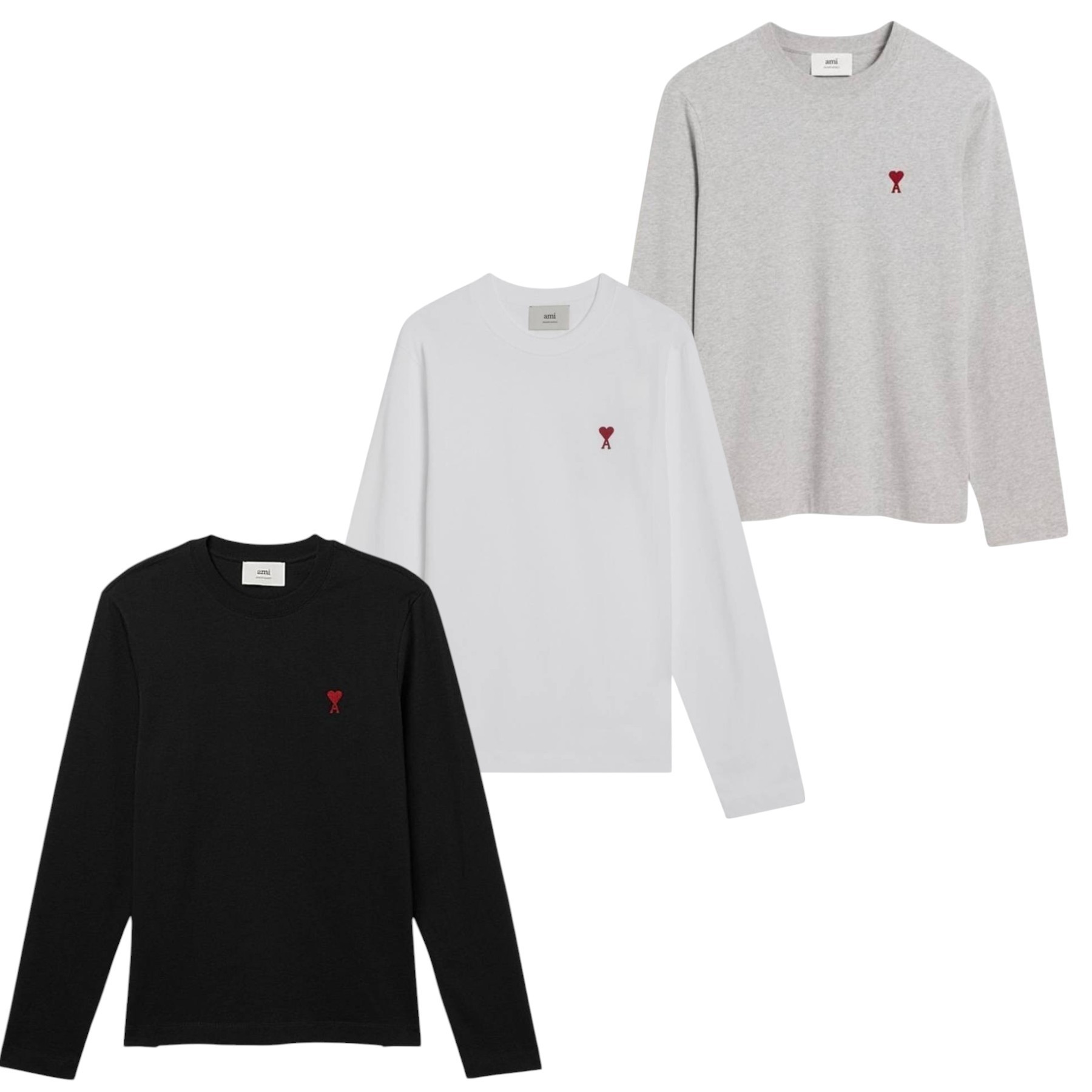 《AMI PARIS》ロング スリーブ Tシャツ/ユニセックス