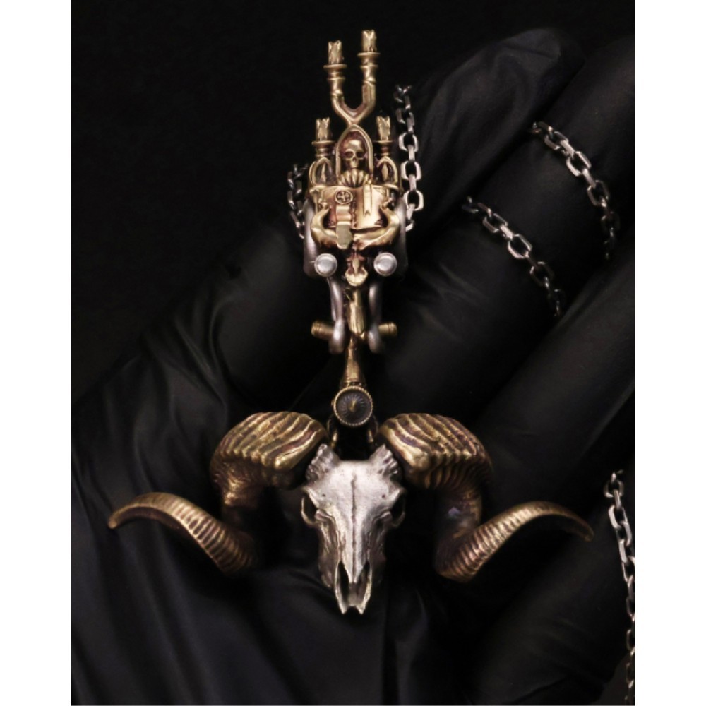 ネックレス・ペンダント ZKIYO horned sheep skull