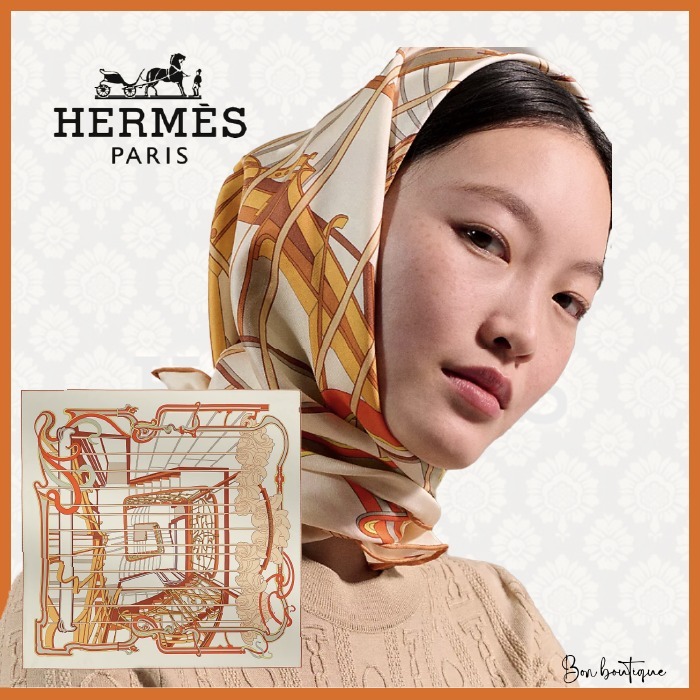 【暖かみのある洗練カラー】HERMES カレ 90