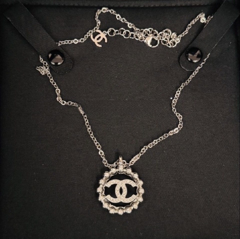 エレガント可愛い♪】CHANEL CCロゴ サークルネックレス (CHANEL